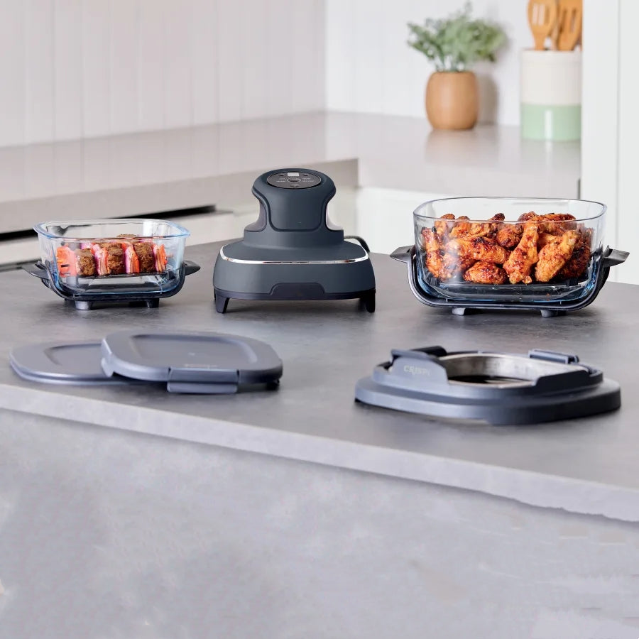 Dolphin Ninja 4-in-1 Portable Glass Air Fryer Cooking System