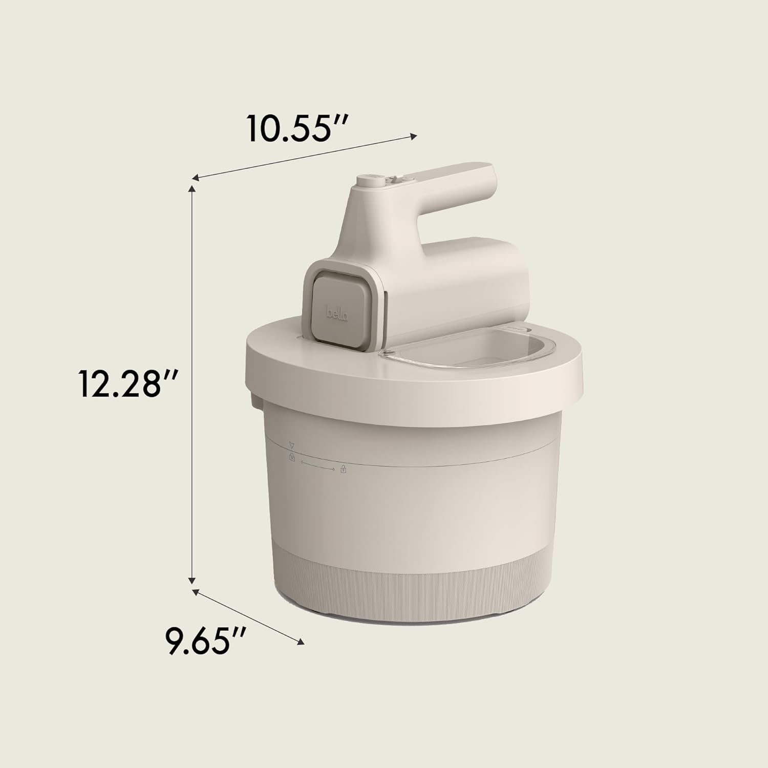 3.5 Qt Hand & Stand Mixer, 2 in 1 Electric Mixer with Bowl, Dough Hook, Whisk & Egg Beater, Multifunctional Handheld Mixer for Baking, 200 Watt, Oatmilk