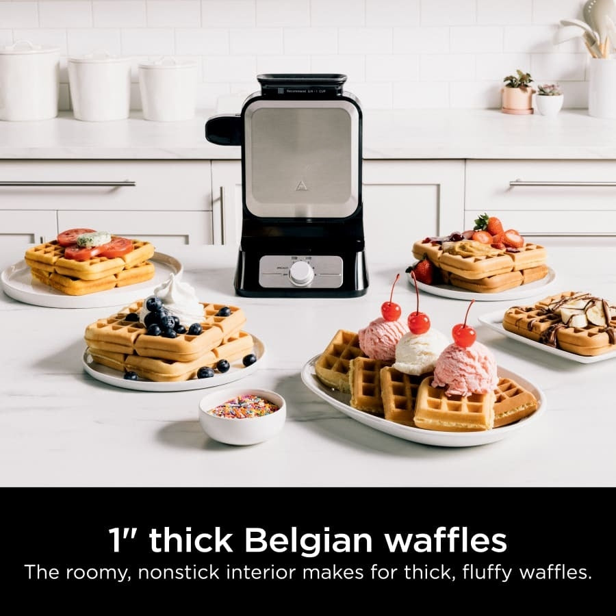 Dolphin Ninja Belgian Waffle Maker PRO NeverStick