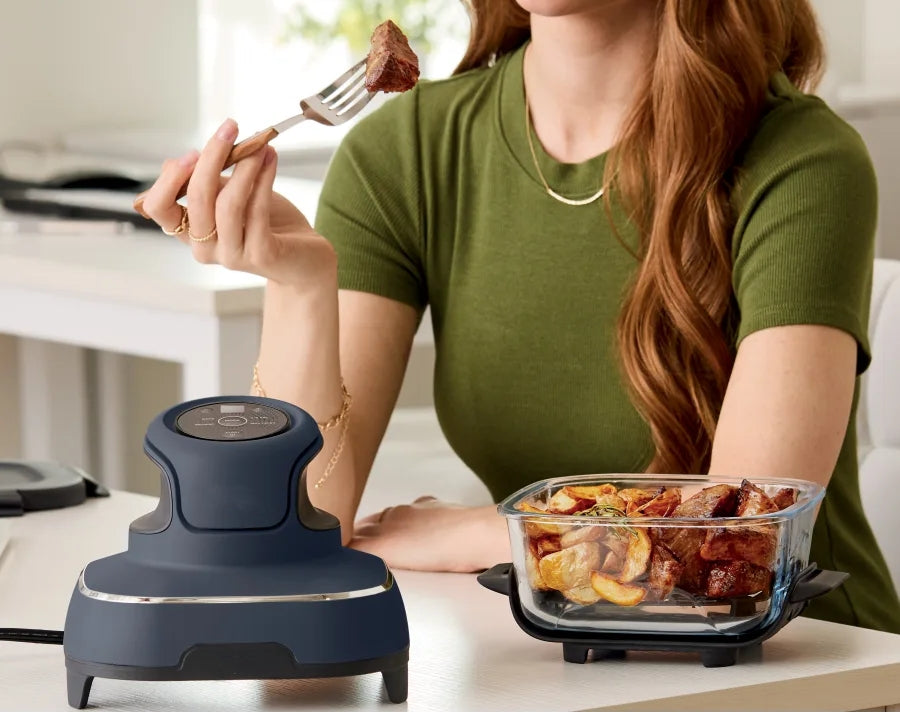 Dolphin Ninja 4-in-1 Portable Glass Air Fryer Cooking System