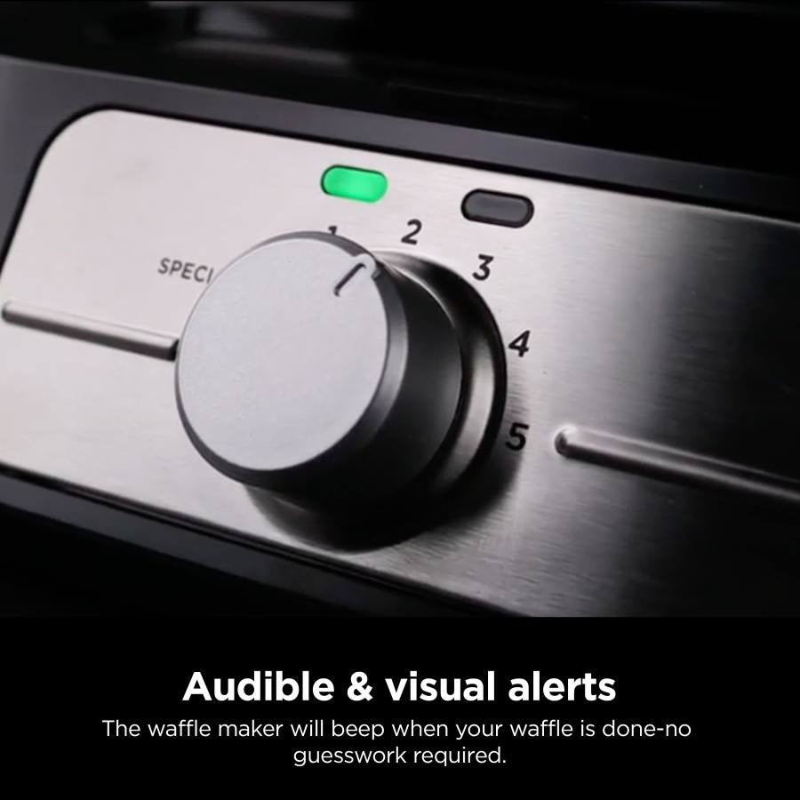 Dolphin Ninja Belgian Waffle Maker PRO NeverStick
